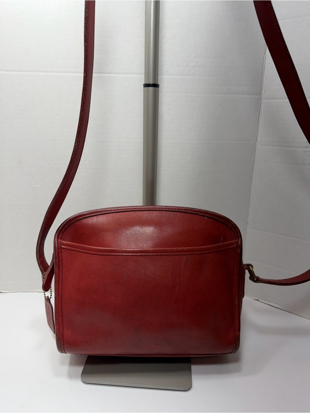 Vintage Coach Metropolis Shoulder Bag Red Made in United States G7M-9087